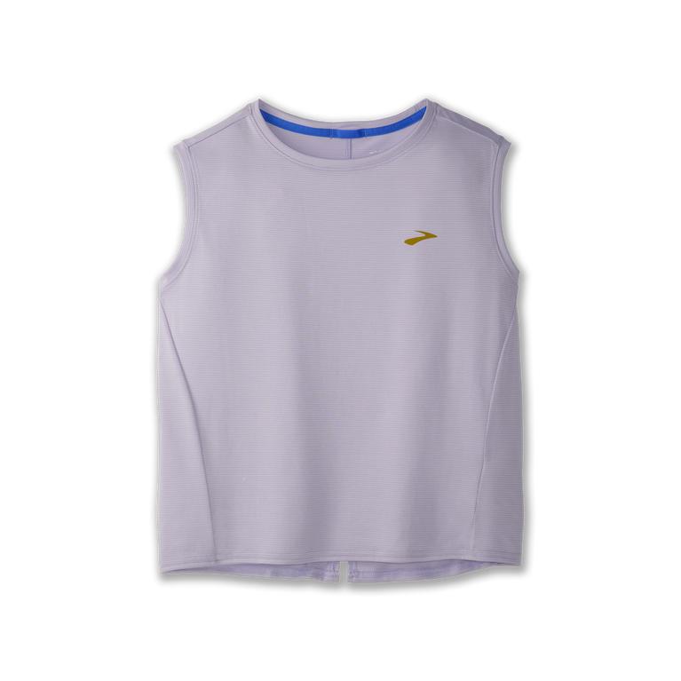 Brooks Run Within Running Tank Top - Women's - Violet Dash/Bluetiful/Lavender Purple (07894-WSGX)